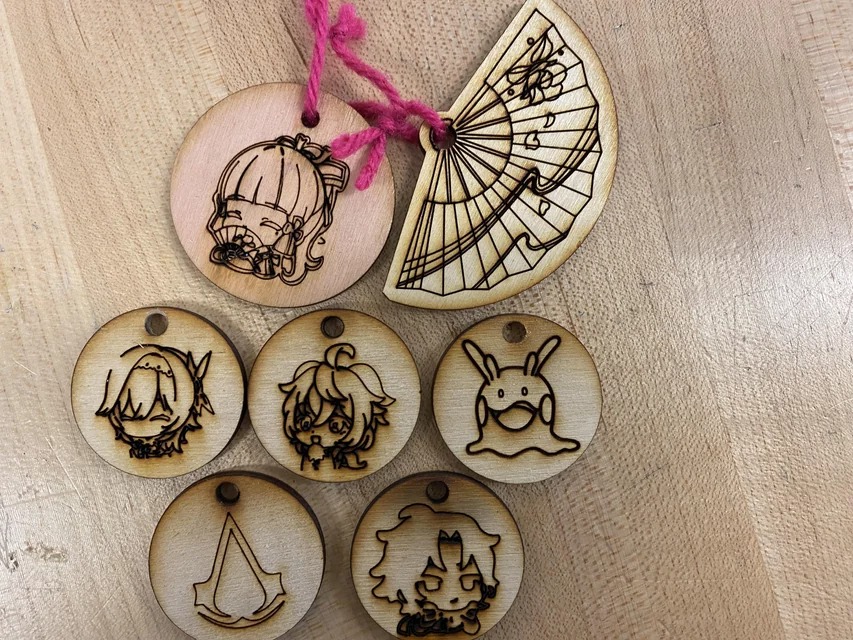 Vinyl Stickers on Computer