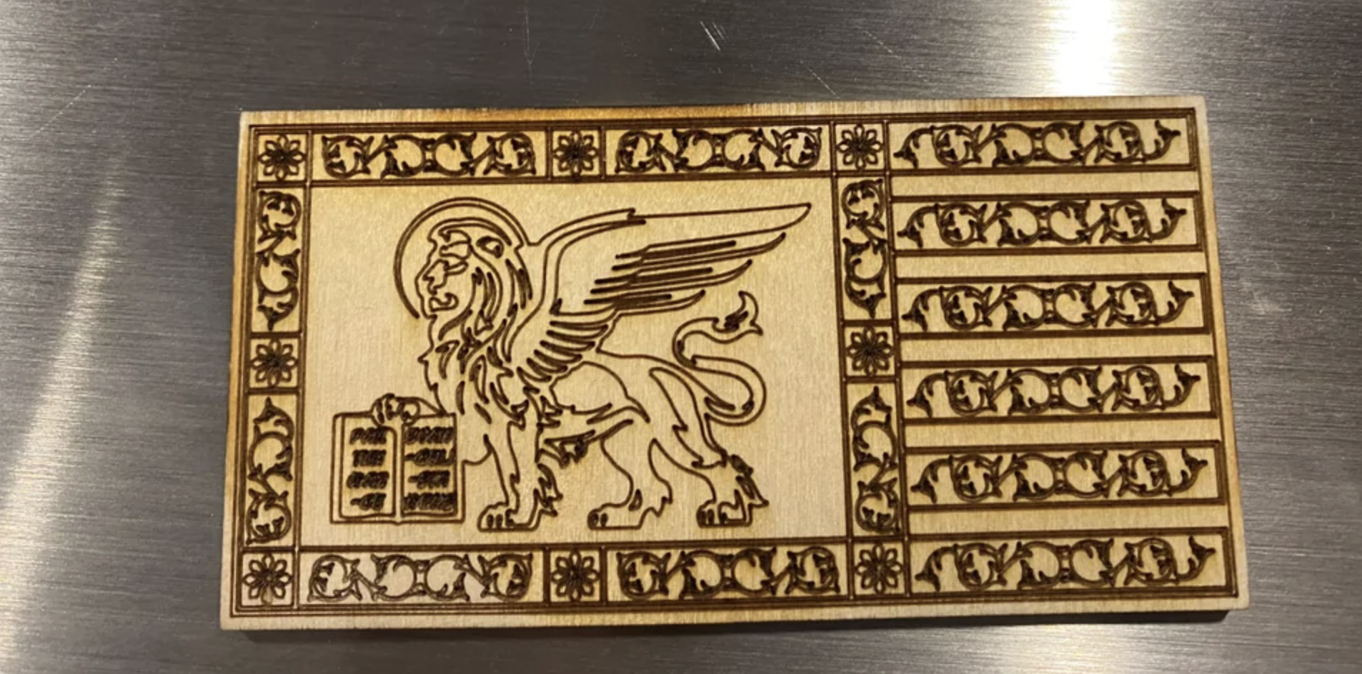 Flag of Venice laser cut